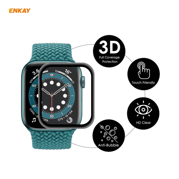 10 PCS ENKAY Hat-Prince 3D Plein Écran Soft PC Edge + PMMA HD Film Protecteur D'écran, For Apple Watch 6/5/4/SE 44mm, For Apple Watch 6/5/4/SE 40mm