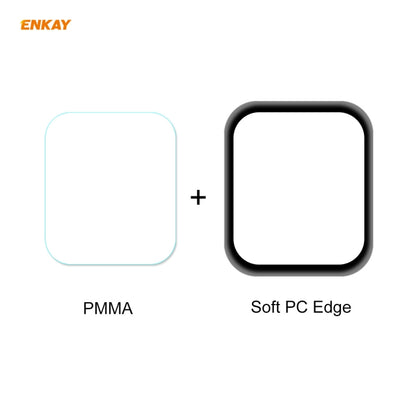 10 PCS ENKAY Hat-Prince 3D Plein Écran Soft PC Edge + PMMA HD Film Protecteur D'écran, For Apple Watch 6/5/4/SE 44mm, For Apple Watch 6/5/4/SE 40mm