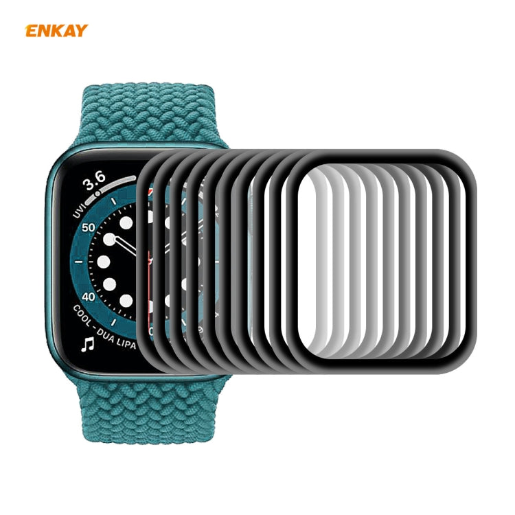 10 PCS ENKAY Hat-Prince 3D Plein Écran Soft PC Edge + PMMA HD Film Protecteur D'écran, For Apple Watch 6/5/4/SE 44mm, For Apple Watch 6/5/4/SE 40mm