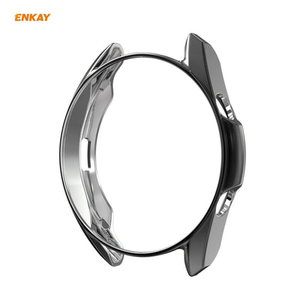 Pour Samsung Galaxy Watch 3 41mm 2 en 1 ENKAY Hat-Prince Electroplate Soft TPU Case + 0.2mm 9H 2.15D Film de verre trempé à bord incurvé