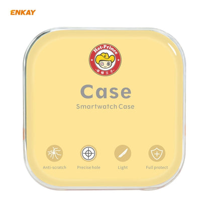 ENKAY Hat-Prince Boîtier PC Galvanisé à Couverture Complète + Protecteur en Verre Trempé pour Apple Watch Series 6 / 5 / 4 / SE 44mm, For Apple Watch Series 6 / 5 / 4 / SE 44mm