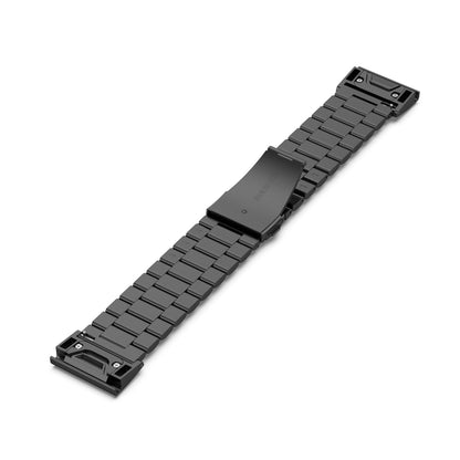 Pour Garmin Fenix5/Forerunner935/Garmin Approach S60 acier inoxydable trois souches de sangle de remplacement rapide en métal, black, silver, gold, rose gold