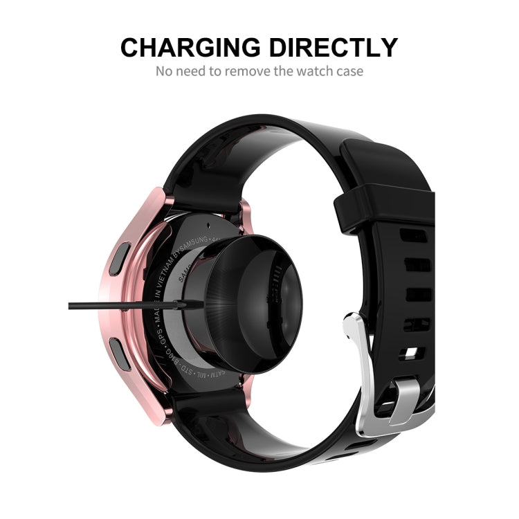 Pour Samsung Galaxy Watch4 40mm ENKAY Hat-Prince Coque en TPU souple galvanisée à couverture complète avec protection d'écran