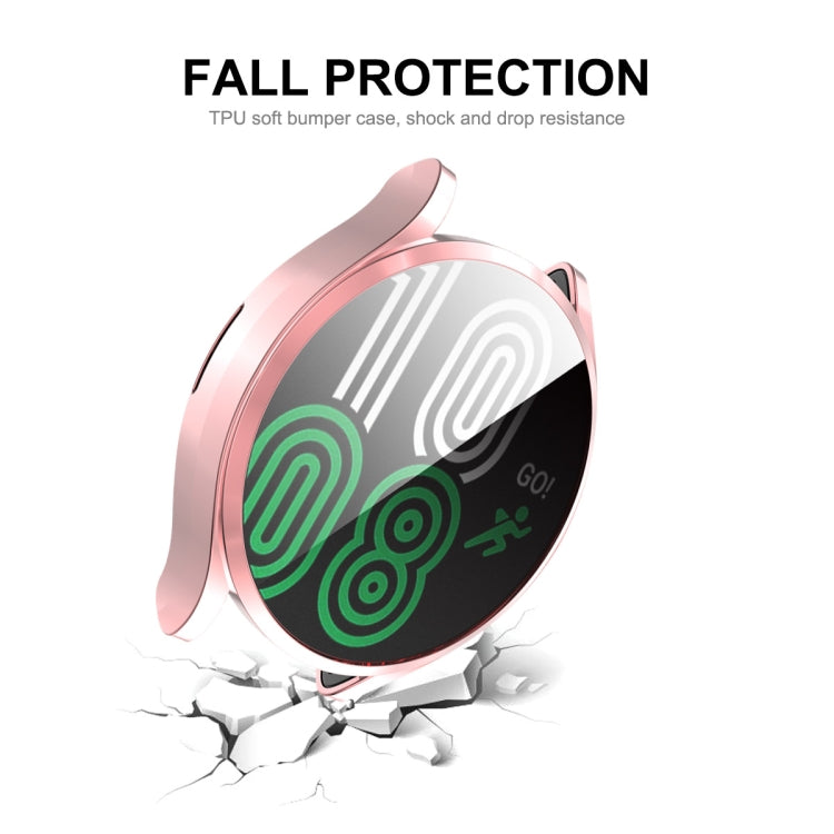 Pour Samsung Galaxy Watch4 40mm ENKAY Hat-Prince Coque en TPU souple galvanisée à couverture complète avec protection d'écran