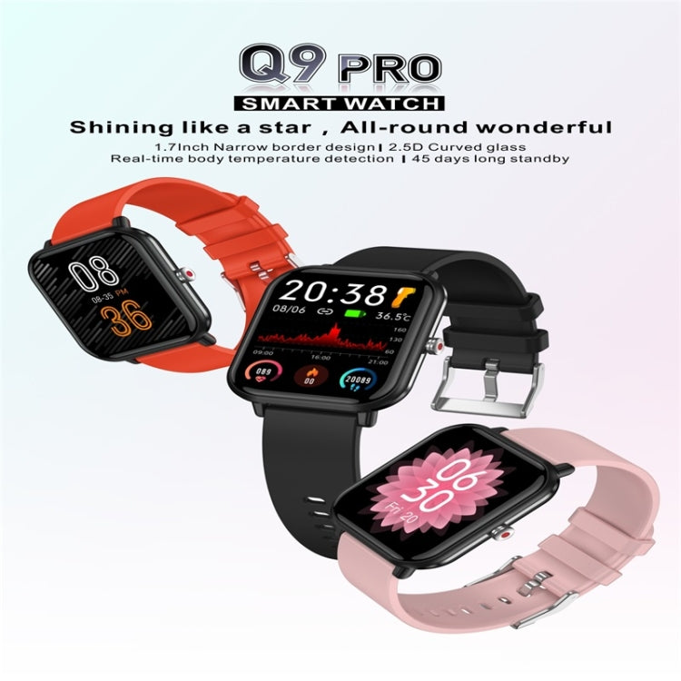 Q9pro Montre intelligente à écran couleur de 1,7 pouces