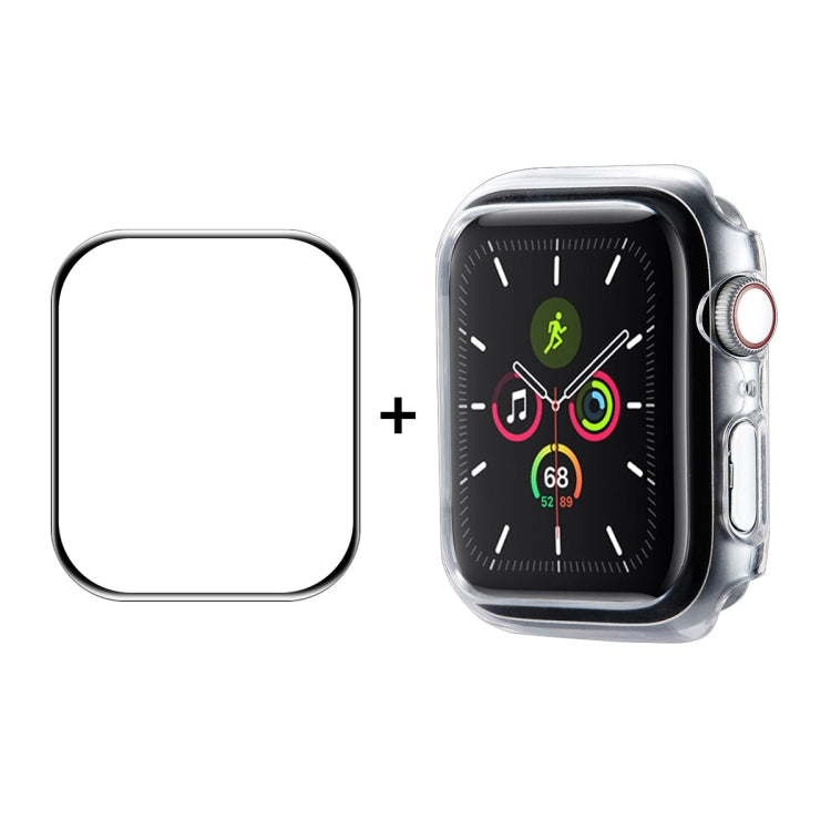 Cadre PC ENKAY Hat-Prince + Film de protection d'écran PMMA HD à couverture complète pour Apple Watch Series 7 45 mm