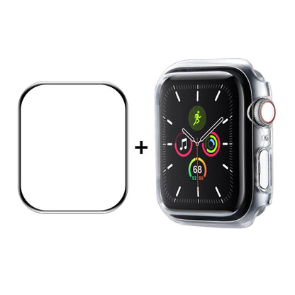 Cadre PC ENKAY Hat-Prince + Film de protection d'écran PMMA HD à couverture complète pour Apple Watch Series 7 45 mm