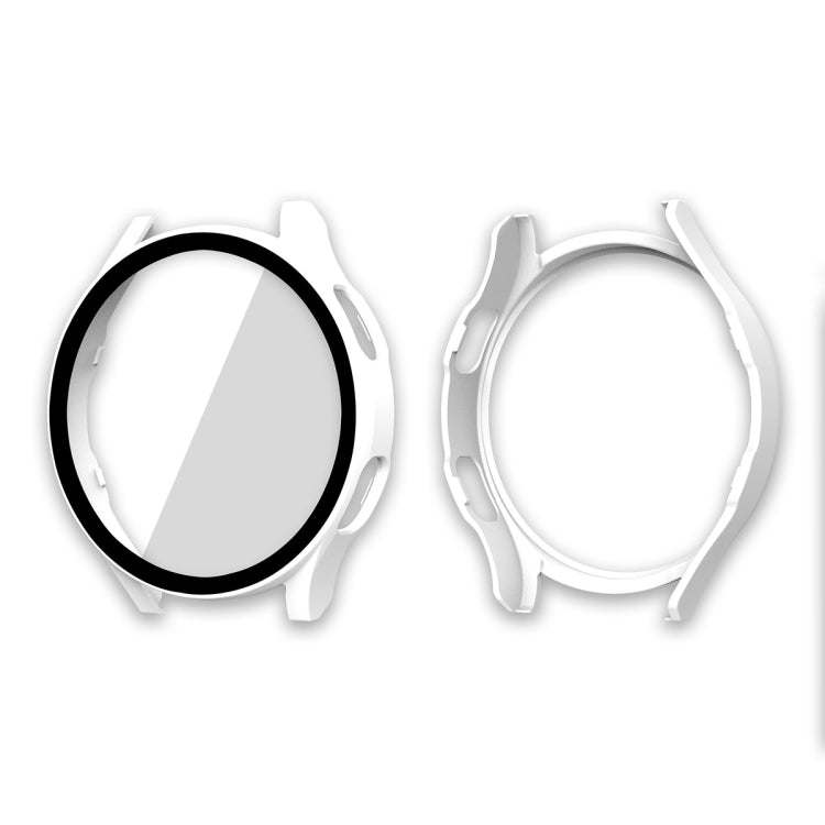 ENKAY Hat-Prince Cadre PC à Couverture Complète + Protecteur en Verre Trempé Coque Composite pour Samsung Galaxy Watch4 40mm