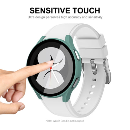 ENKAY Hat-Prince Cadre PC à Couverture Complète + Protecteur en Verre Trempé Coque Composite pour Samsung Galaxy Watch4 40mm