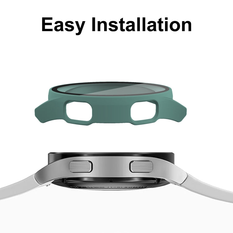 ENKAY Hat-Prince Cadre PC à Couverture Complète + Protecteur en Verre Trempé Coque Composite pour Samsung Galaxy Watch4 40mm