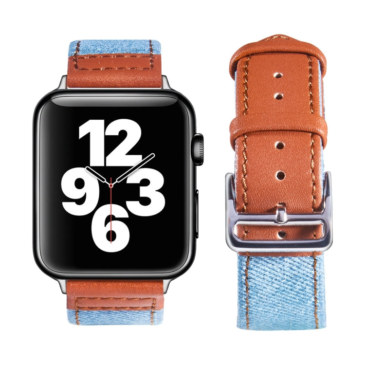 Bracelet en cuir à boucle argentée pour la série Apple Watch, 7 41mm / 6&SE&5&4 40mm / 3&2&1 38mm, 7 45mm / 6&SE&5&4 44mm / 3&2&1 42mm