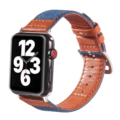 Bracelet en cuir à boucle argentée pour la série Apple Watch, 7 41mm / 6&SE&5&4 40mm / 3&2&1 38mm, 7 45mm / 6&SE&5&4 44mm / 3&2&1 42mm