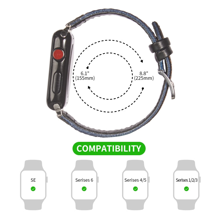 Bracelet en cuir à boucle argentée pour la série Apple Watch, 7 41mm / 6&SE&5&4 40mm / 3&2&1 38mm, 7 45mm / 6&SE&5&4 44mm / 3&2&1 42mm