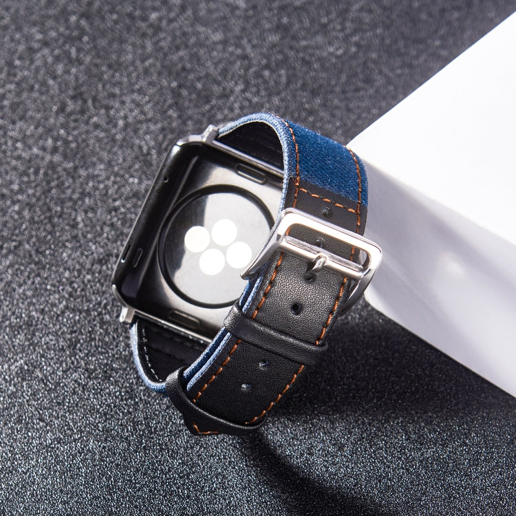 Bracelet en cuir à boucle argentée pour la série Apple Watch, 7 41mm / 6&SE&5&4 40mm / 3&2&1 38mm, 7 45mm / 6&SE&5&4 44mm / 3&2&1 42mm