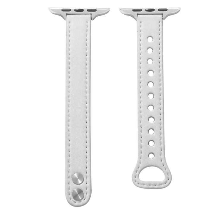 Bracelet de remplacement en cuir pour Apple Watch Series, 7 41mm / 6&SE&5&4 40mm / 3&2&1 38mm, 7 45mm / 6&SE&5&4 44mm / 3&2&1 42mm