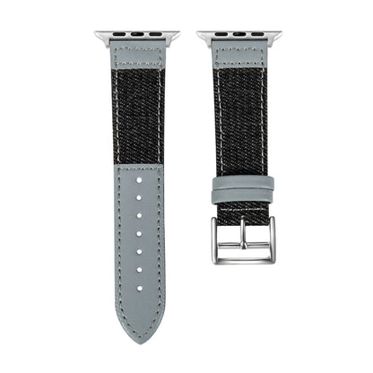 Bracelet de montre de rechange en cuir Denim Fit pour Apple Watch Series, 7 41mm / 6&SE&5&4 40mm / 3&2&1 38mm, 7 45mm / 6&SE&5&4 44mm / 3&2&1 42mm