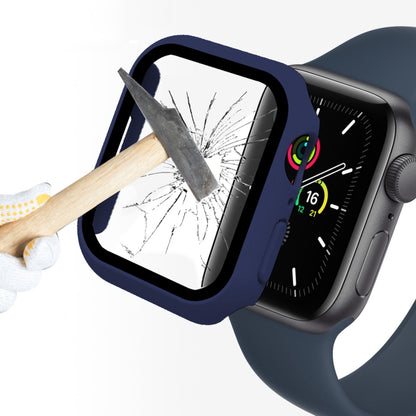 ENKAY Hat-Prince Cadre PC 2 en 1 + Protecteur en Verre Trempé 9H Couverture Complète pour Apple Watch Series 7 45mm