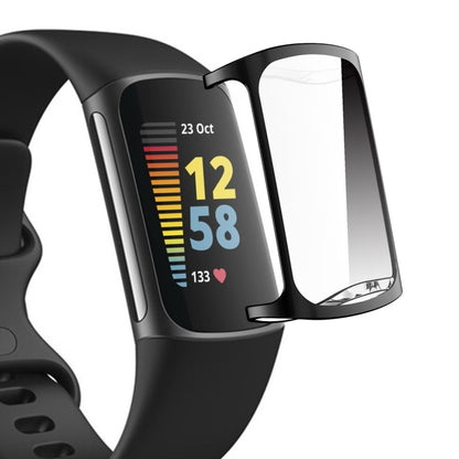 Pour Fitbit Charge 5 ENKAY Hat-Prince Couverture complète Coque en TPU souple galvanisée Housse résistante aux rayures