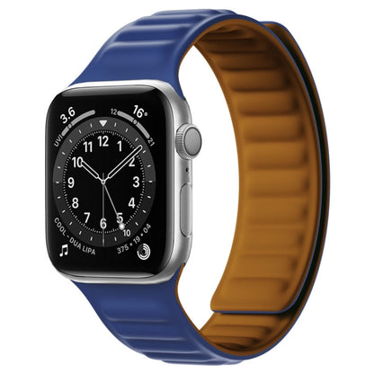 Bracelet de montre à bracelet magnétique en silicone pour la série Apple Watch, 7 41mm / 6&SE&5&4 40mm / 3&2&1 38mm, 7 45mm / 6&SE&5&4 44mm / 3&2&1 42mm