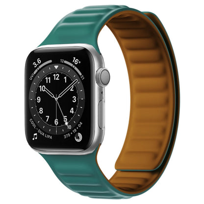 Bracelet de montre à bracelet magnétique en silicone pour la série Apple Watch, 7 41mm / 6&SE&5&4 40mm / 3&2&1 38mm, 7 45mm / 6&SE&5&4 44mm / 3&2&1 42mm