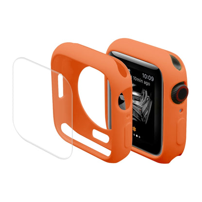 ENKAY Hat-Prince Housse de protection en TPU + Film de protection d'écran en PET à couverture complète pour Apple Watch Series 7 41 mm