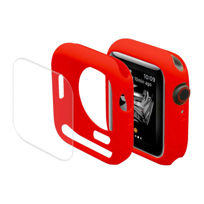 ENKAY Hat-Prince Housse de protection en TPU + Film de protection d'écran en PET à couverture complète pour Apple Watch Series 7 41 mm
