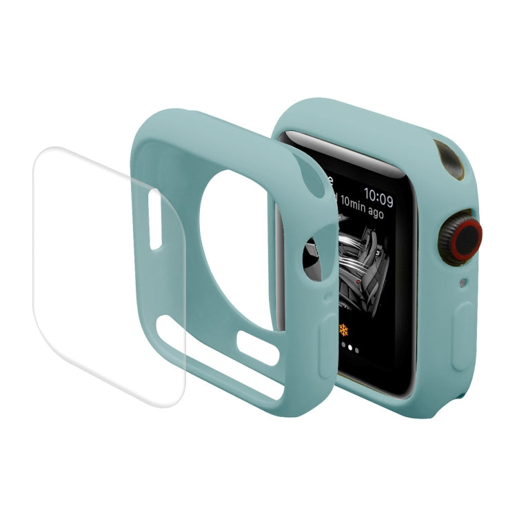 ENKAY Hat-Prince Housse de protection en TPU + Film de protection d'écran en PET à couverture complète pour Apple Watch Series 7 41 mm
