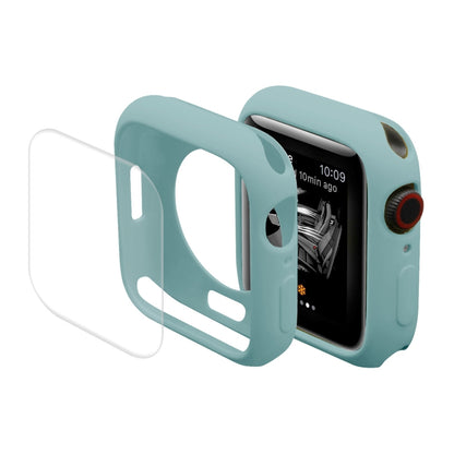 ENKAY Hat-Prince Housse de protection en TPU + Film de protection d'écran en PET à couverture complète pour Apple Watch Series 7 41 mm