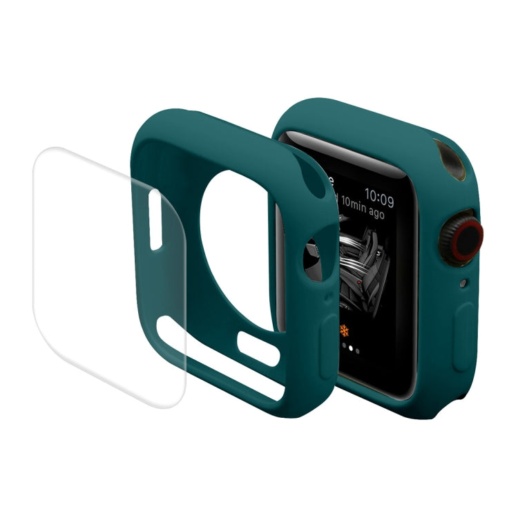 ENKAY Hat-Prince Housse de protection en TPU + Film de protection d'écran en PET à couverture complète pour Apple Watch Series 7 41 mm