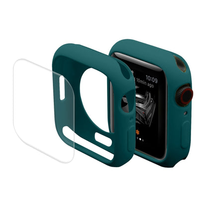 ENKAY Hat-Prince Housse de protection en TPU + Film de protection d'écran en PET à couverture complète pour Apple Watch Series 7 41 mm