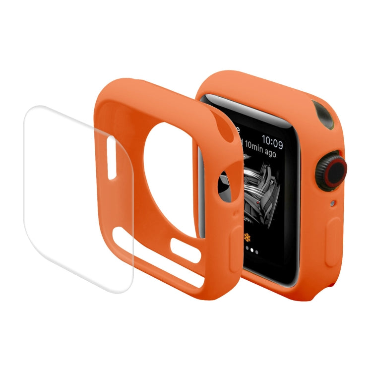 ENKAY Hat-Prince Housse de protection en TPU + Film de protection d'écran PET à couverture complète pour Apple Watch Series 7 45 mm