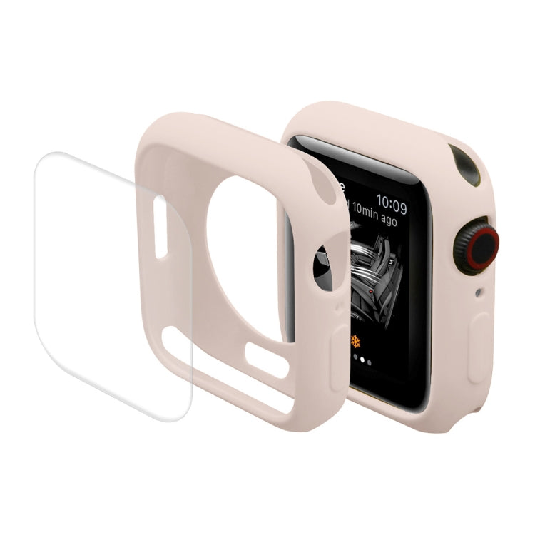 ENKAY Hat-Prince Housse de protection en TPU + Film de protection d'écran PET à couverture complète pour Apple Watch Series 7 45 mm