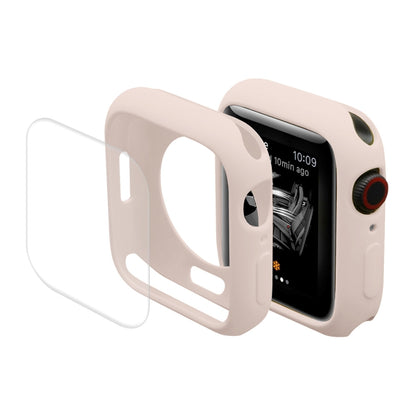 ENKAY Hat-Prince Housse de protection en TPU + Film de protection d'écran PET à couverture complète pour Apple Watch Series 7 45 mm