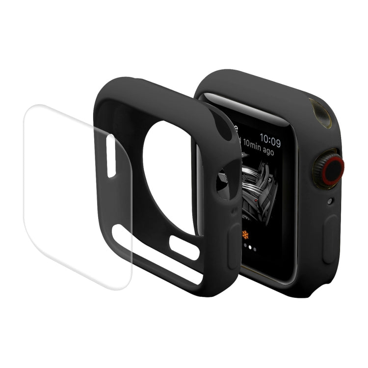 ENKAY Hat-Prince Housse de protection en TPU + Film de protection d'écran PET à couverture complète pour Apple Watch Series 7 45 mm