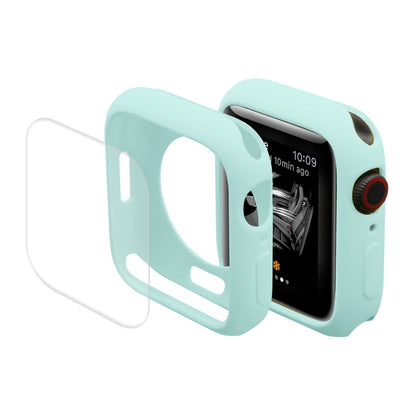 ENKAY Hat-Prince Housse de protection en TPU + Film de protection d'écran PET à couverture complète pour Apple Watch Series 7 45 mm