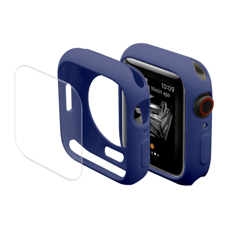 ENKAY Hat-Prince Housse de protection en TPU + Film de protection d'écran PET à couverture complète pour Apple Watch Series 7 45 mm