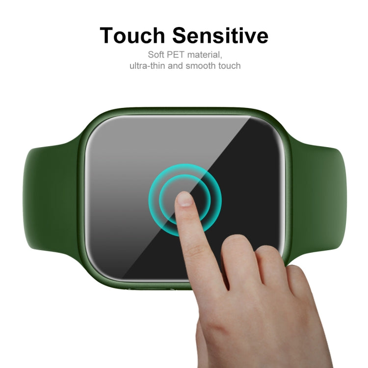 ENKAY Hat-Prince Housse de protection en TPU + Film de protection d'écran PET à couverture complète pour Apple Watch Series 7 45 mm