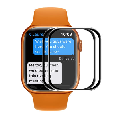ENKAY Hat-Prince Film de protection d'écran HD à bord incurvé 3D à couverture complète en verre trempé pour Apple Watch Series 7 45mm, 1 PC, 2 PCS, 5 PCS, 10 PCS