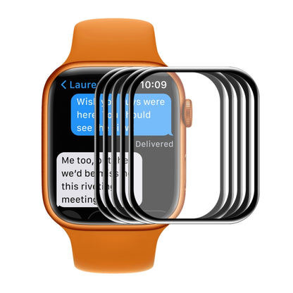 ENKAY Hat-Prince Film de protection d'écran HD à bord incurvé 3D à couverture complète en verre trempé pour Apple Watch Series 7 45mm, 1 PC, 2 PCS, 5 PCS, 10 PCS