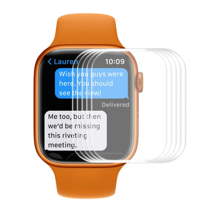 ENKAY Hat-Prince Film de protection d'écran HD à bord incurvé 3D à couverture complète en verre trempé pour Apple Watch Series 7 45mm, 1 PC, 2 PCS, 5 PCS, 10 PCS