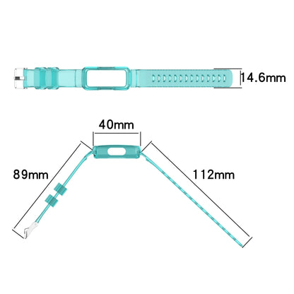 Bracelet de montre intégré en silicone transparent, For Fitbit Luxe, For Fitbit inspire 2, For Fitbit inspire HR, For Fitbit inspire, For Fitbit Ace 3, For Fitbit Ace 2