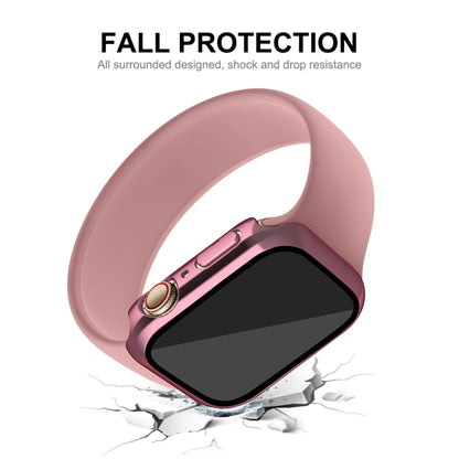 Cadre PC ENKAY Hat-Prince 2 en 1 + étui en verre trempé 9H, For Apple Watch Series 8 / 7 41mm, For Apple Watch Series 8 / 7 45mm