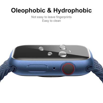 Boîtier PC en fibre de carbone ENKAY + protecteur d'écran PET à couverture complète, For Apple Watch Series 9 / 8 / 7 41mm, For Apple Watch Series 9 / 8 / 7 45mm