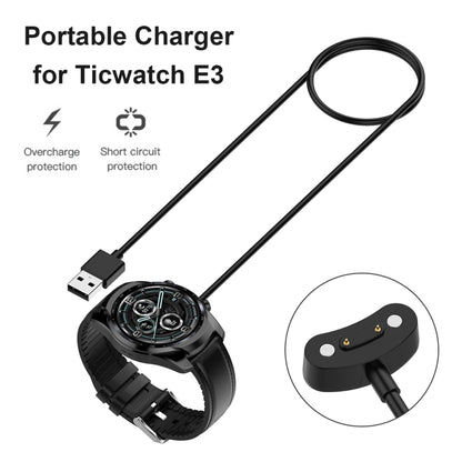 Câble de chargement pour montre intelligente Ticwatch E3 / Pro 3 / Pro 3 LTE, adaptateur secteur pour Station de charge 1m