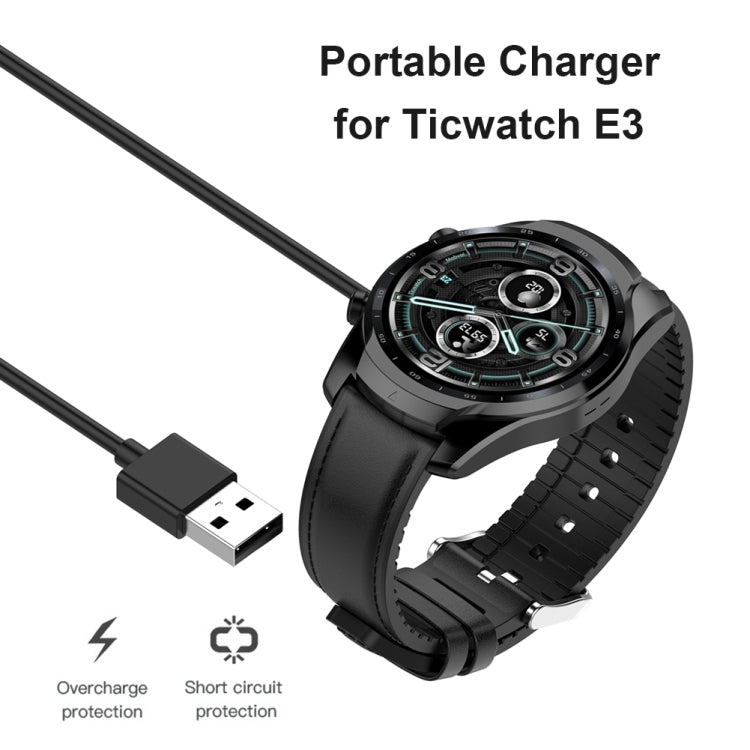Câble de chargement pour montre intelligente Ticwatch E3 / Pro 3 / Pro 3 LTE, adaptateur secteur pour Station de charge 1m