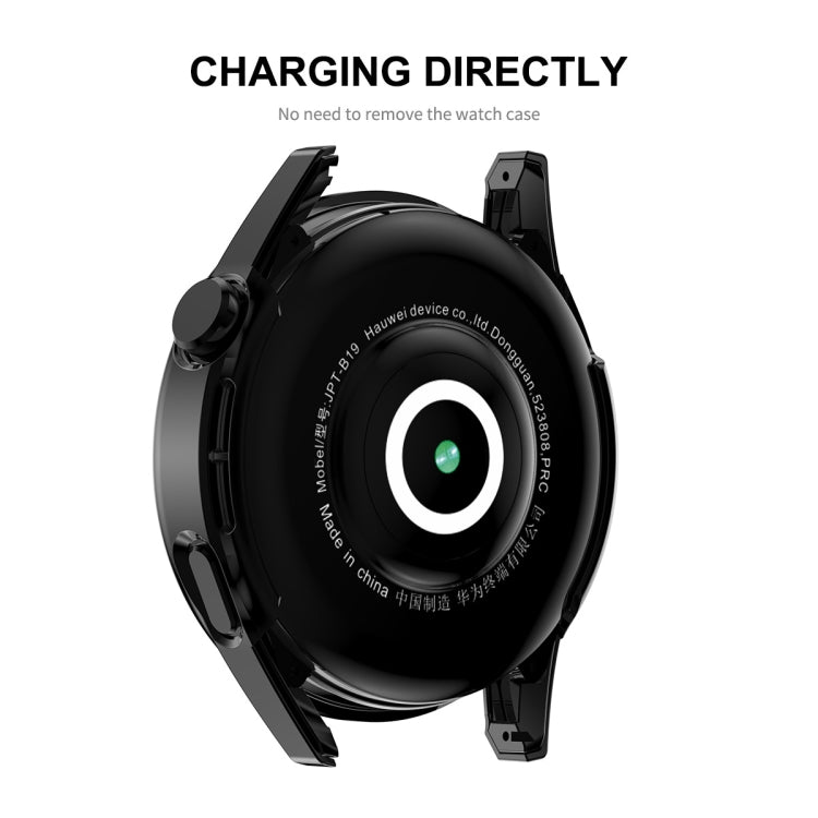 Pour Huawei Watch GT 3 46mm ENKAY Matte PC Frame + étui de protection en verre trempé