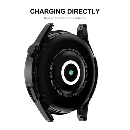 Pour Huawei Watch GT 3 46mm ENKAY Matte PC Frame + étui de protection en verre trempé