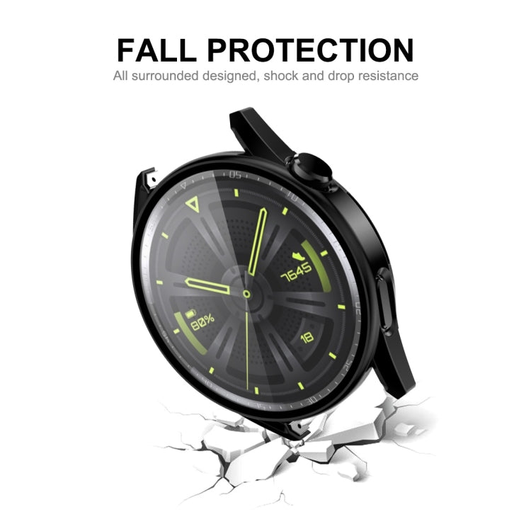 Pour Huawei Watch GT 3 46mm ENKAY Matte PC Frame + étui de protection en verre trempé