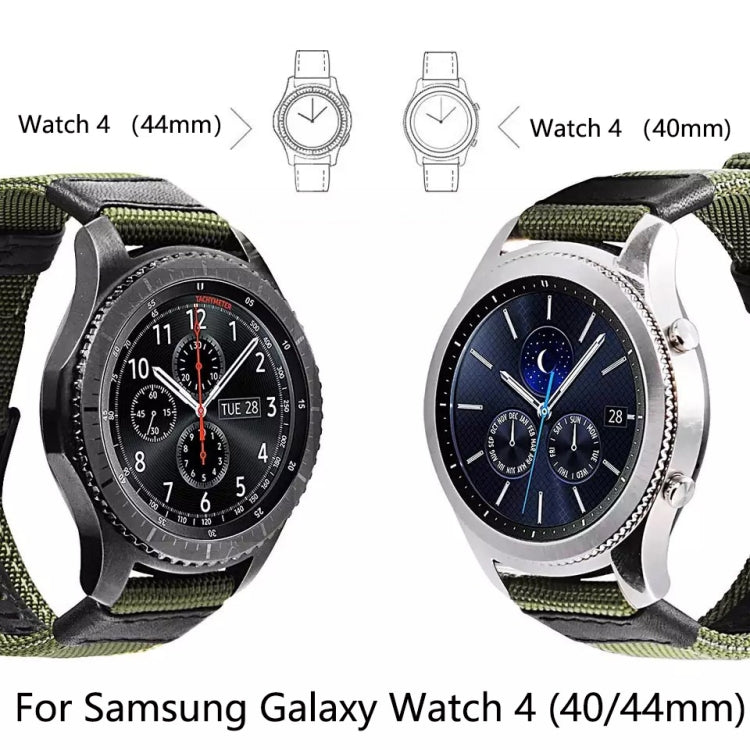Bracelet en toile résistant à l'usure, For Samsung Galaxy Watch4 40mm, For Samsung Galaxy Watch4 44mm