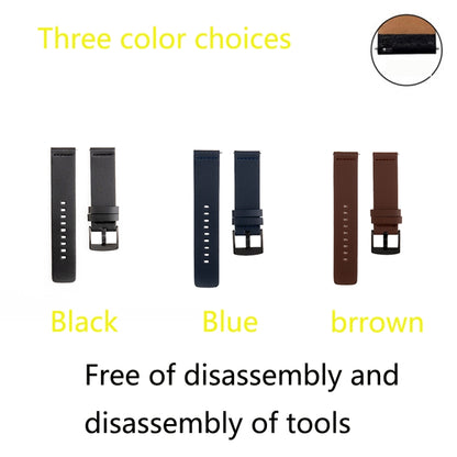 Bracelet de montre en cuir, For Samsung Galaxy Watch 4 44mm, For Samsung Galaxy Watch 4 40mm, For Samsung Galaxy Watch 4 Classic 46mm, For Samsung Galaxy Watch 4 Classic 42mm, For Samsung Galaxy Watch Active 2 40mm, For Samsung Galaxy Watch Active 2 44...